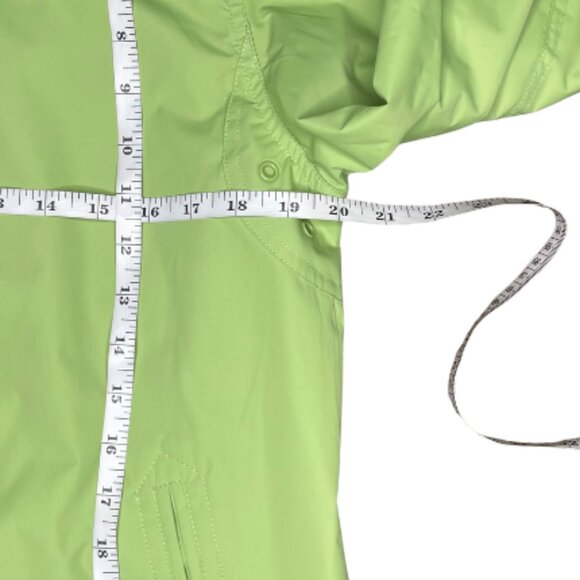 White Stag Women's Marble Green Raincoat Jacket Outdoors Pockets Spring Sz 8/10 - Picture 8 of 12